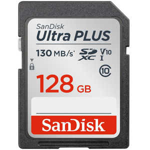 サンディスク SanDisk ウルトラ プラス SDXC UHS-I 128GB SDSDUW3-128G-JNJIN