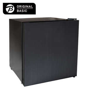 ORIGINALBASIC 冷蔵庫 1ドア 右開き 幅約44.4cm 45L ブラック OB-45G
