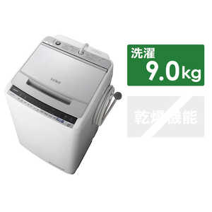 日立　HITACHI 全自動洗濯機 シルバー BW-V90E-S