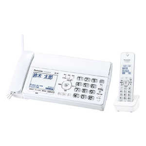 パナソニック　Panasonic コードレスFAX ［子機1台 /普通紙］ホワイト KX-PD350DL-W