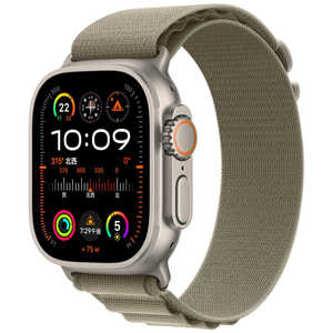 アップル Apple Watch Ultra 2(GPS ＋ Cellularモデル)- 49mmチタニウムケースとオリーブアルパインループ - M オリーブアルパインループ M MREY3JA