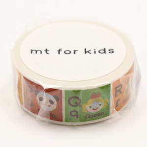 カモ井加工紙 ｢マスキングテープ｣mt for kids (キッズアルファベットN-Z) MT01KID014