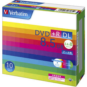 VERBATIMJAPAN デｰタ用DVD+R DL(2.4-8倍速/8.5GB)10枚パック DTR85HP10V1