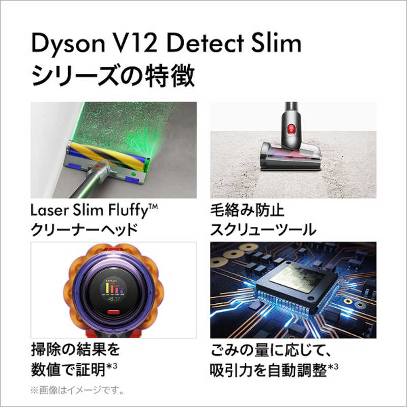 ダイソン　dyson ダイソン　dyson スティッククリーナー Dyson V12 Detect Slim Fluffy［サイクロン式/コードレス］ SV20FFN SV20FFN
